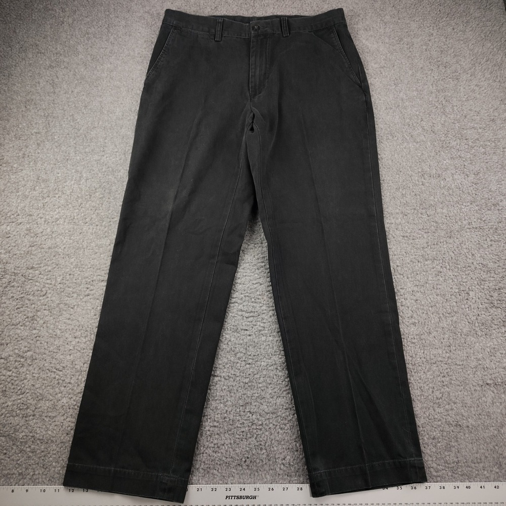 Polo Ralph Lauren Pants Mens 35x30 Preston Pant Black Cotton Twill EUC